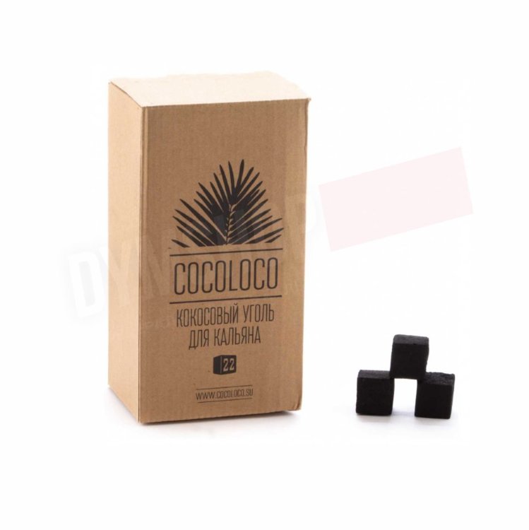 Уголь для кальяна Cocoloco, размер 22, 96 куб, 1 кг