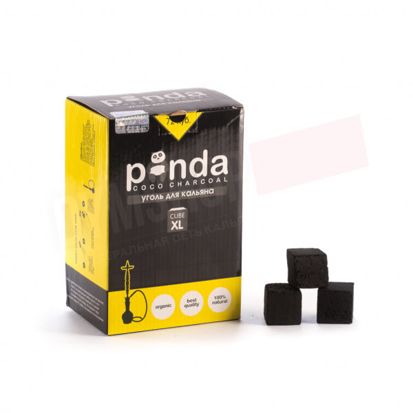 Уголь для кальяна Panda XL, размер 25, 72 куб, 1 кг.
