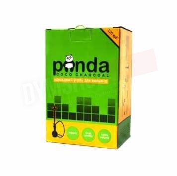 Уголь для кальяна Panda Зеленая, размер - флет, 120 куб, 1 кг