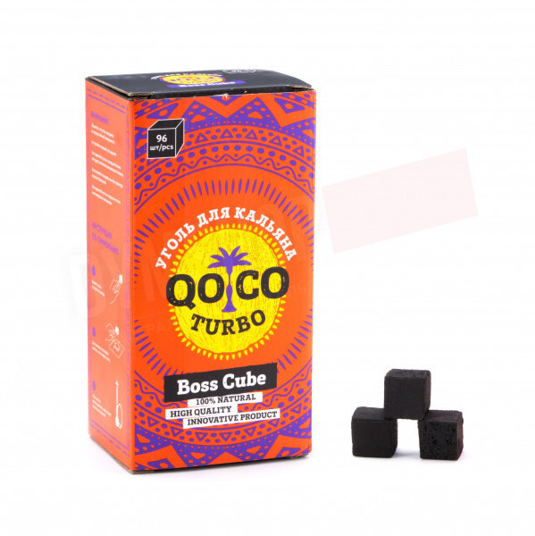 Уголь для кальяна Qoqo Turbo, размер 22, 96 куб, 1 кг